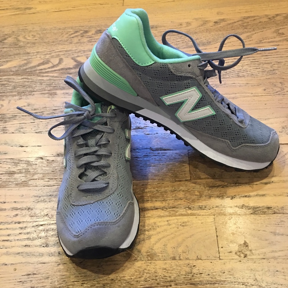 New Balance 515 shoe size 10 mint green and gray